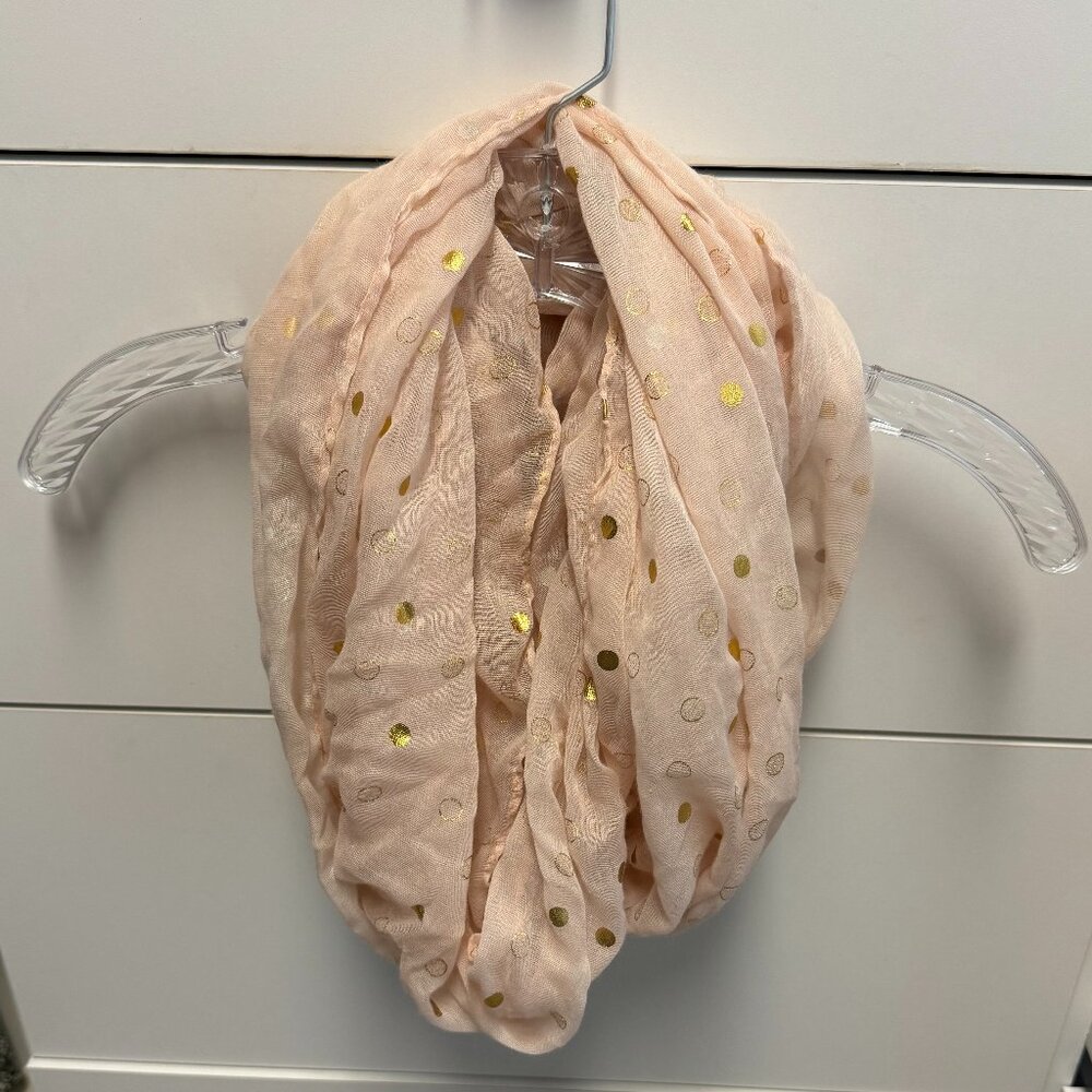 Pink and Gold InfinitiyScarf